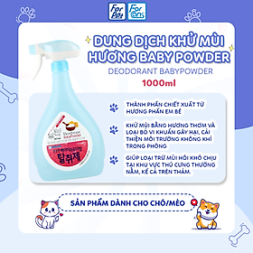 Dung Dịch Xịt Khử Mùi Khu Vực Hương Baby Powder Forcans 1000ml