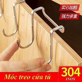 Mua Móc treo đồ chữ S gắn cửa tủ bếp/cửa nhà tắm - Chất liệu thép không gỉ - Kích thước 8 x 6.75 x 2 cm