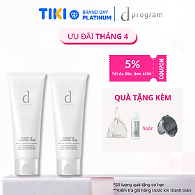 Combo 2 Sữa Rửa Mặt D Program Tạo Bọt Dưỡng Da 120g