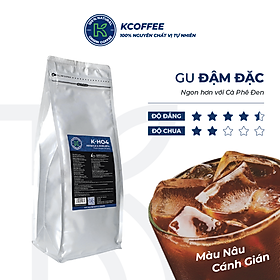 Cà phê rang xay K Coffee 100% Robusta Arabica nguyên chất K-HO4 (1Kg/Túi)