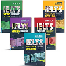 Hình ảnh Sách - Combo Ielts Mike's (Writing, Reading, Speaking, Listening) - Học Kèm App Online - MC