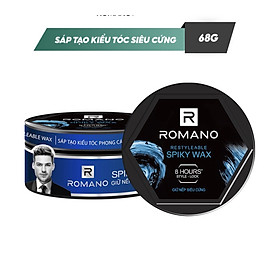 Sáp Tạo Kiểu Tóc Siêu Cứng Bóng Mượt Romano Spiky (68g)