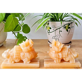 Mua Cặp Tùy đá ngọc hoàng long 10cm đá tự nhiên nguyên khối