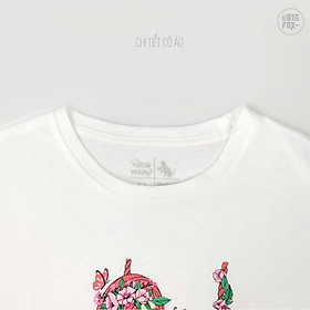 Quần Áo Bé Gái Size Đại Bigfox Miss Meow Mùa Hè Kiểu Hàn Quốc Vải Cotton In Cô Gái Và Xích Đu Dễ Thương Size Trẻ Em 3-11 Tuổi 30kg 40kg