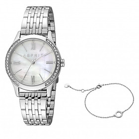 Đồng hồ đeo tay nữ hiệu ESPRIT ES1L345M0045; kèm lắc tay  ESGW0278BR