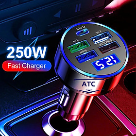 Mua ĐènTẩu Sạc QC3.0+PD 4 USB 12V-24v 150W Chuyên Dụng Thông Minh Tự Điều Chỉnh Dòng Sạc