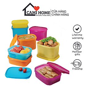 Mua Bộ Hộp Bảo Quản Thực Phẩm Color Rectangular Set 8 Tupperware  Hộp Trữ Khô  Nhựa Nguyên Sinh Cao Cấp