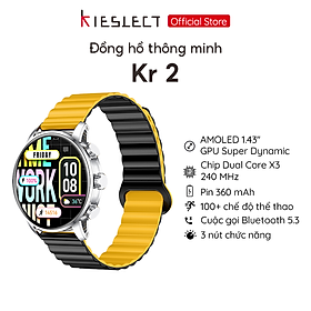 (Mở bán) Đồng hồ thông minh Kieslect KR 2 | 1.43 inch | AMOLED Super Dynamic | 360mAh | Nghe gọi trực tiếp | Hàng Chính Hãng