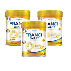 Combo 3 lon Sữa công thức FRANCI SMART GOLD 0+ lon 800g Siêu trí tuệ Mắt