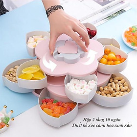 Mua Khay mứt xoay 2 tầng 10 cánh hoa sen