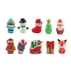 Hình ảnh Cute Animal Santa Snowman Finger Puppets Cot Doll Hand / Kids 5Pcs