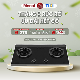 Mua Bếp gas âm đầu đốt trong Rinnai RVB-2SCHi(SB) mặt bếp kính SCHOTT và kiềng bếp gang - Hàng chính hãng