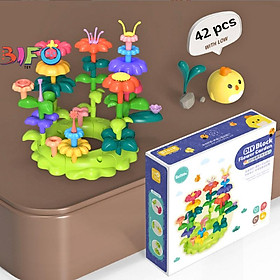 Đồ chơi giáo cụ Montessori xếp hình vườn hoa thông minh,đồ chơi lắp ráp, ghép hình trí tuệ cho trẻ em 1 2 3 4 5 tuổi