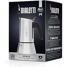 Mua ẤM PHA CÀ PHÊ ESPRESSO BIALETTI VENUS 4 CUP MÀU BẠC hàng chính hãng