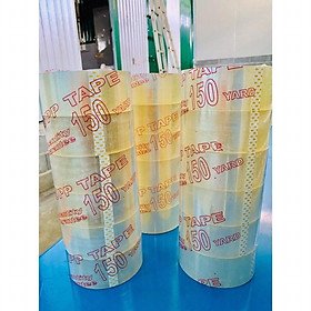Băng keo trong dán thùng loại 1 dày 150 -200 yard+ dai chuẩn cây 1kg7