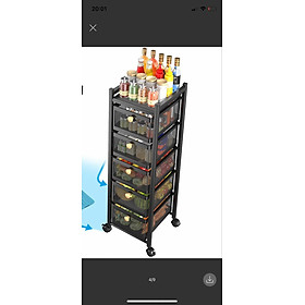 Mua Kệ rau nhà bếp đa năng có khe ngăn kéo 3/4/5 tầng tiện dụng