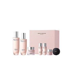 Bộ dưỡng ẩm căng mượt sáng da toàn diện OHUI Miracle Moisture Pink Barrier Set