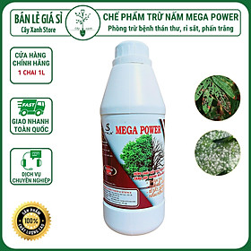 Mua TKS MEGA POWER - Phòng trừ bệnh thán thư  sương mai  phấn trắng  bã trầu - Chai 1 Lít - Cây Xanh Store