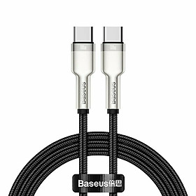 Cáp sạc Baseus Type C 100W, Cáp sạc siêu nhanh 100W Baseus Metal Data Cable Type C to Type C (100W) - Hàng nhập khẩu