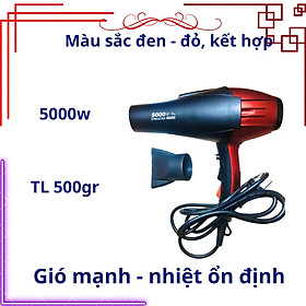 Máy sấy tóc công suất lớn 5000w/nóng - lạnh, dùng Salon tóc chuyên nghiệp/bổ sung ion dưỡng ẩm, làm mượt tóc/máy chạy khỏe, êm - sử dụng đa năng/sấy tóc nhanh khô, chăm sóc tóc, bảo vệ tóc hiệu quả/dây dài 2m, vỏ nhựa cao cấp