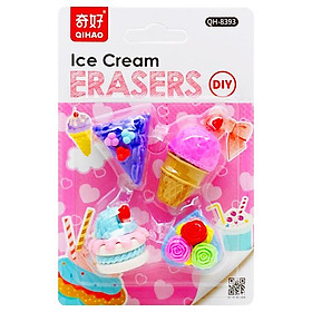Vỉ Gôm Tẩy Ice Cream DIY - Qihao QH8393 - Mẫu 2