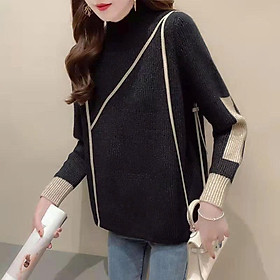 Áo len nữ Hàn Quốc dài tay cổ 3 phân mềm mại thời trang cao cấp freesize