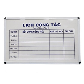 Bảng Lịch Công Tác viết lông TH01 BLCT - Trắng (0.6 x 1.0 m)