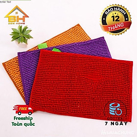 Combo 6 thảm chùi chân siêu thấm size 30x50 nhiều màu