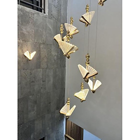 Đèn thả bướm tô điểm phòng ngủ, bàn ăn,đèn phòng khách, đèn thả thông tầng DT