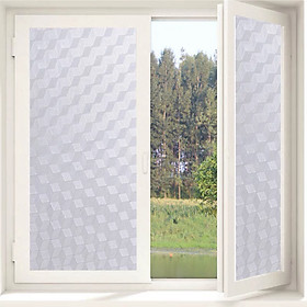 Combo 5 mét Decal (Decan) dán cửa kính mờ phòng tắm, cửa sổ, hoa văn tổ ong trắng