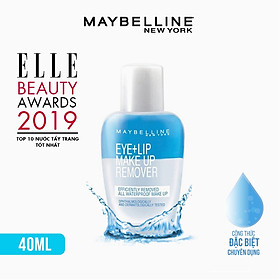 Nước Tẩy Trang Mắt và Môi Chuyên Dụng 2 lớp Maybelline New York Eye & Lip Makeup Remover 40ml