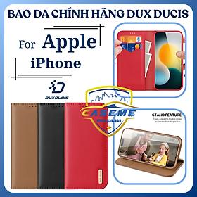 Bao Da Dux Ducis Hivo Series Kèm Ví Đựng Thẻ Cho iPhone Air, iPhone 17, iPhone 17 Pro, iPhone 17 Pro Max - Hàng Chính Hãng - Đen - iPhone Air