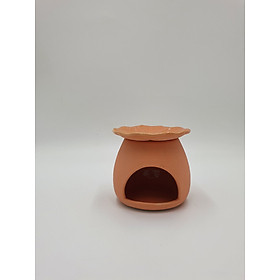 Mua Đèn đốt tinh dầu dĩa hoa - Màu hồng - 11 x 11 x 11.2 (H9cm- D7cm-) (D10.5cm)