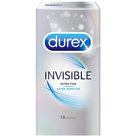 Bao cao su Durex Invisible Extra Thin Extra Sensitive 1 Hộp 10 Bao