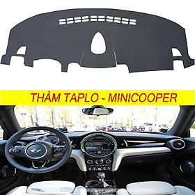 [  MINICOOPER  ] Thảm taplo da cacbon,vân gỗ, da lộn, da pu mới nhất chuẩn form