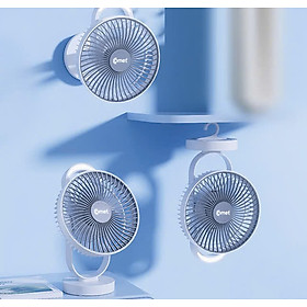 Mua Quạt Sạc Tích Điện COMET CRF1606 treo tường  để bàn siêu tiện lợi Hàng Chính Hãng