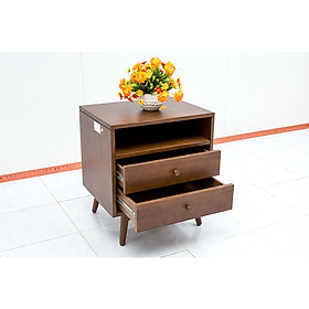 Mua Tủ đầu giường 3 ngăn Nội Thất Nhà Bên NAN 30 (Nâu đậm)