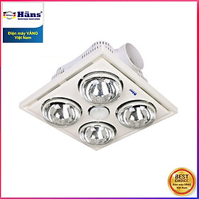 Hình ảnh Đèn Sưởi 4 Bóng Hans Loại Âm Trần (1180W) - Hàng chính hãng