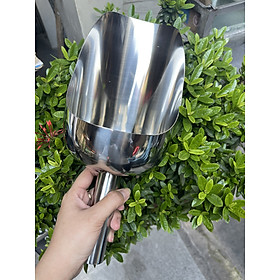 Mua Xúc Bột Inox 304 Loại Dày Tặng 1 ly Mika