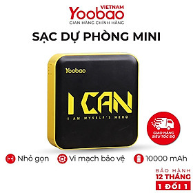 Mua SẠC DỰ PHÒNG 10000mAh YOOBAO YB-6024 - Kèm đèn LED - Sạc đồng thời 2 thiết bị - Hàng chính hãng