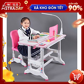 Mua Bàn học sinh cao cấp nhiều chức năng điều chỉnh độ cao  độ nghiêng tặng kèm đèn led bảo vệ mắt
