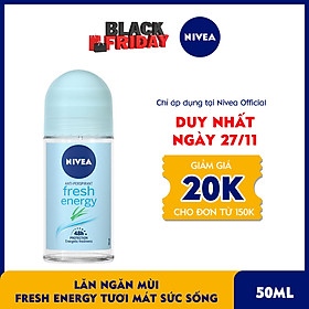 Lăn Ngăn Mùi NIVEA Fresh Energy Tươi Mát Sức Sống (50ml) - 83754