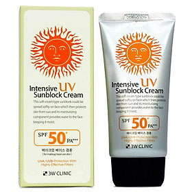 Kem chống nắng SUN BLOCK 3W CLINIC Hàn Quốc 70ml