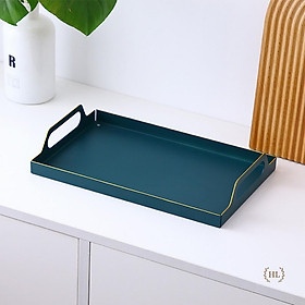 Khay Trà Hợp Kim | KHAY KIM LOẠI LỚN | KHAY ĐỰNG BÌNH CỐC | KHAY HỢP KIM XANH SIZE TO