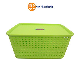 Mua Giỏ Hàn Quốc nhựa đựng đồ có nắp đậy