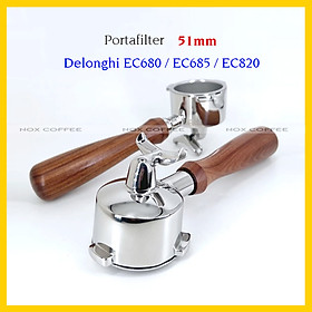 Mua Tay pha máy delonghi 51mm - 3 tai | Tương thích với Delonghi EC680 / EC685 / EC820