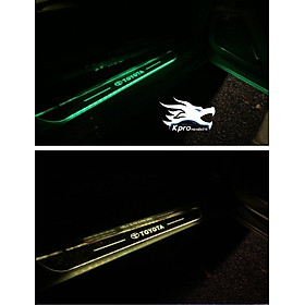 Bộ ốp chống trầy bậc bước cửa ô tô đèn led đổi màu siêu đẹp - Hàng Kpro chất lượng cao