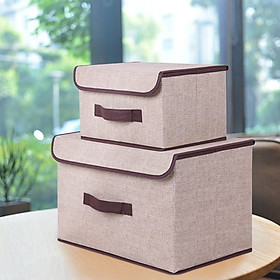 Mua Hộp Vải Đựng Đồ Combo 2 Cái - Màu Nâu Tím