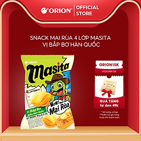 Bánh Snack ORION Mai Rùa 4 lớp Masita vị Bắp Bơ Hàn Quốc 60G