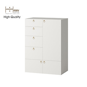 Mua  Happy Home Furniture  WESLEY  Tủ đựng đồ 4 ngăn kéo- 3 ngăn cửa mở   100cm x 58cm x 140cm ( DxRxC)  TCM_018
